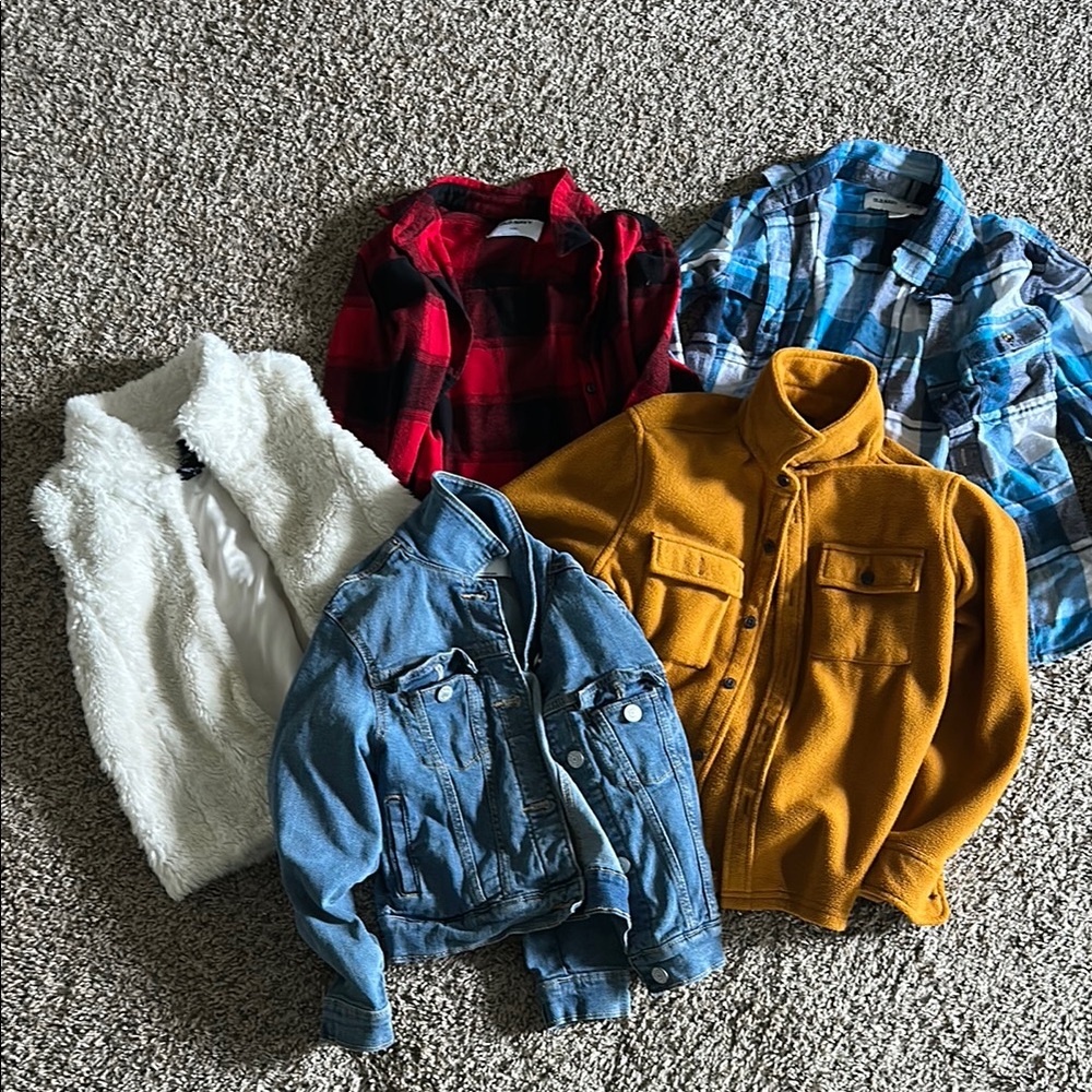 Old Navy Kids Shirts & Tops - Red, Blue, Yellow, White, Denim